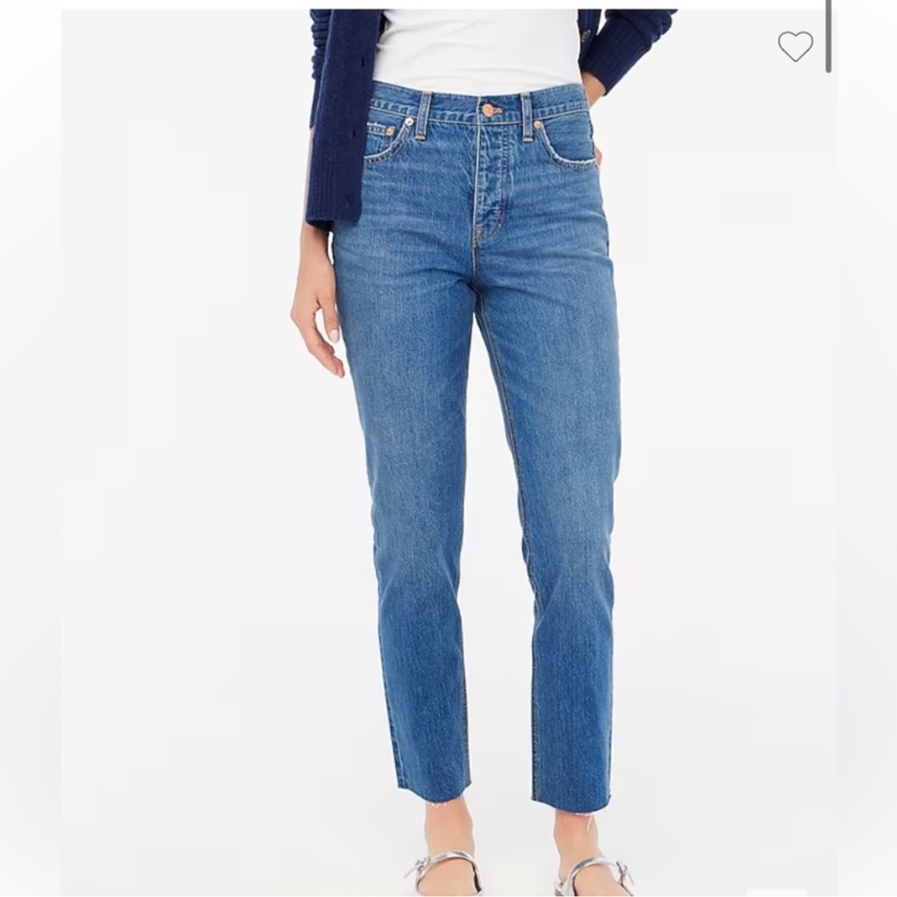 J. Crew Women's Straight Leg Petite Blue Jeans